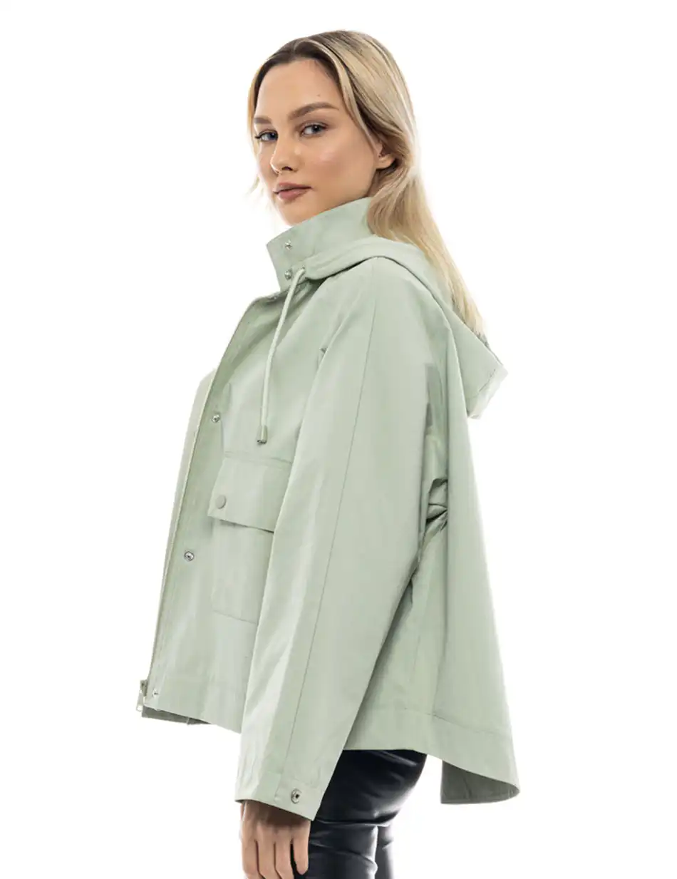 Biston fashion γυναικείο κοντό πανωφόρι 47-101-005 MINT