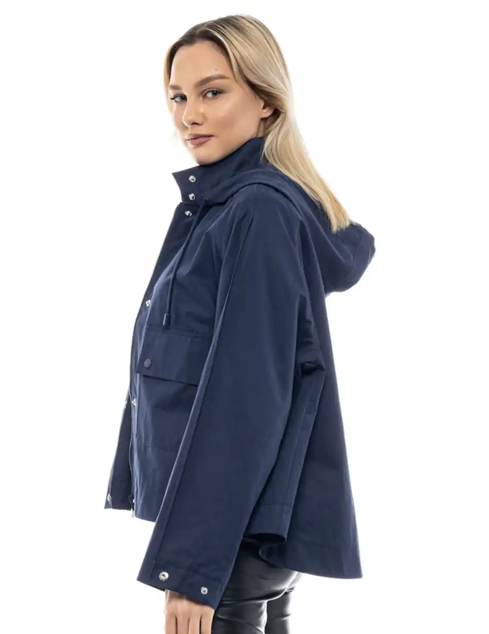 Biston fashion γυναικείο κοντό πανωφόρι 47-101-005 NAVY