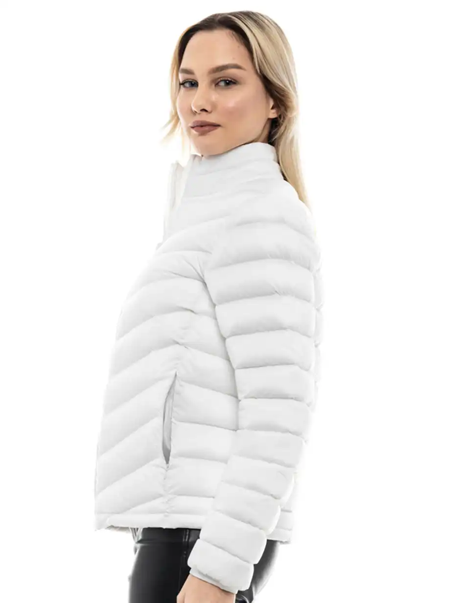 Biston fashion γυναικείο ultra light πανωφόρι 47-101-009 WHITE