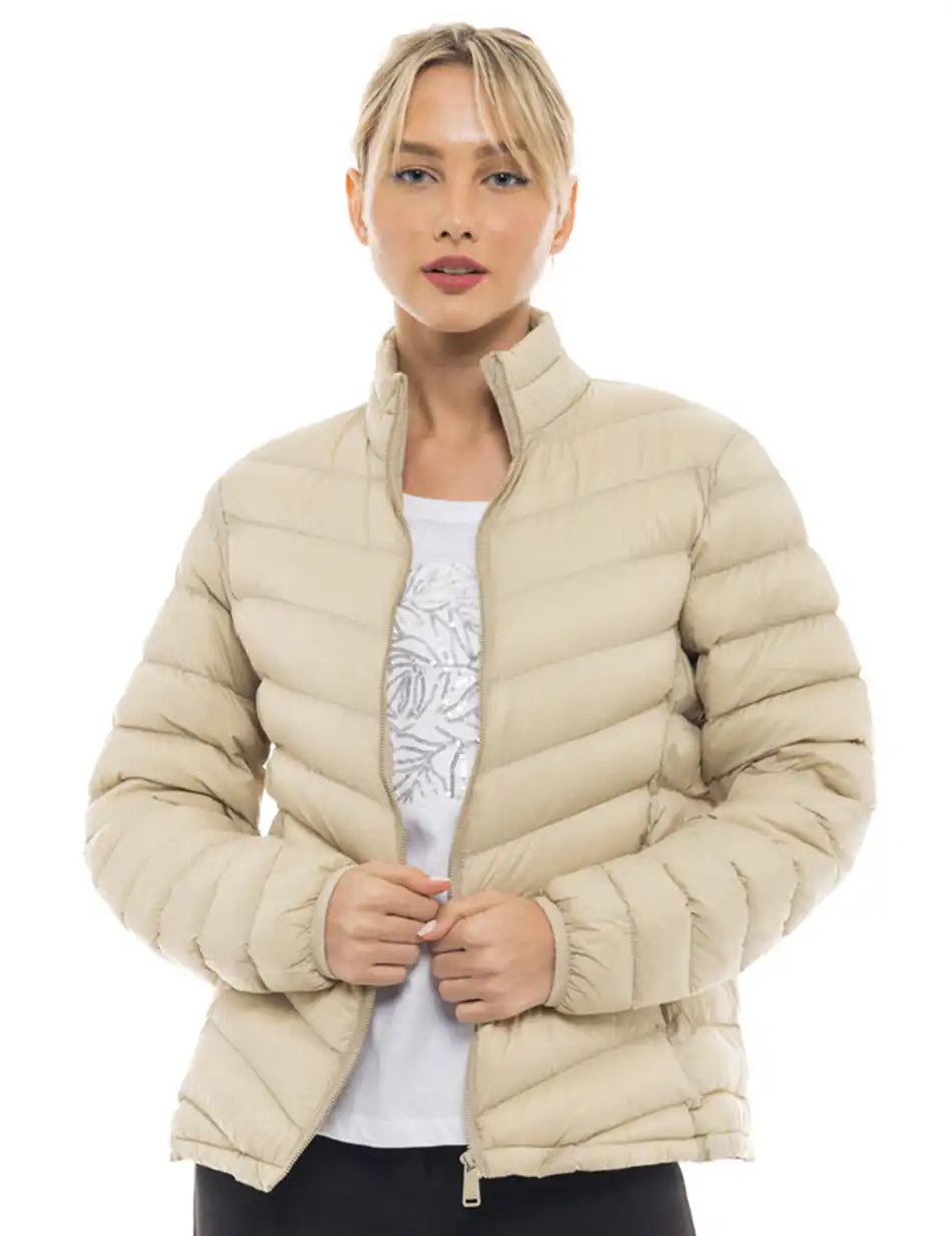 Biston fashion γυναικείο ultra light πανωφόρι 47-101-009 LT BEIGE