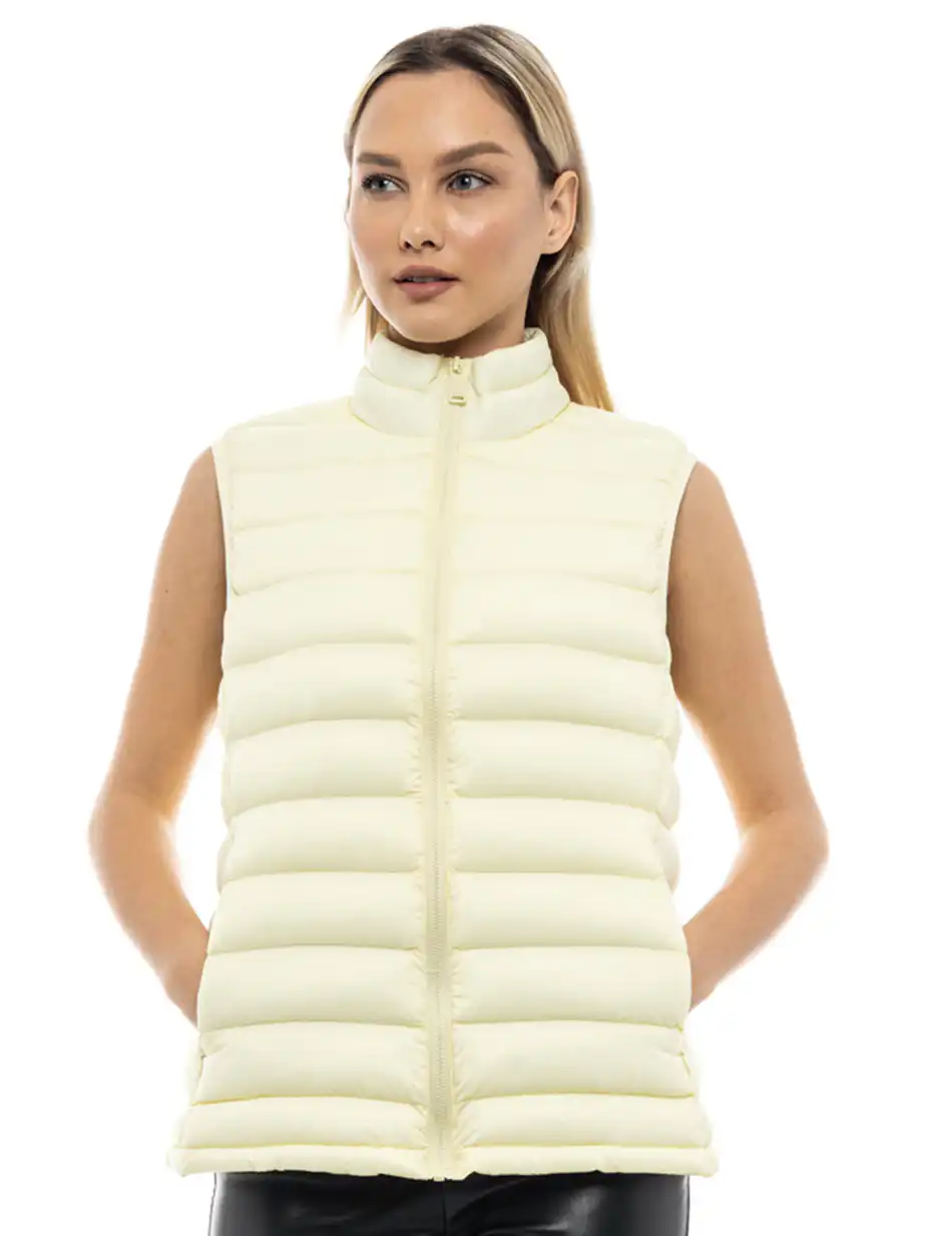 Splendid fashion γυναικείο ultra light γιλέκο 47-102-001 YELLOW