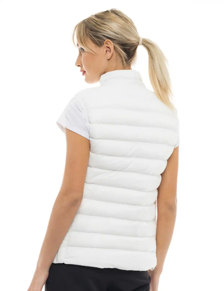 Biston fashion γυναικείο ultra light γιλέκο 47-102-002 WHITE