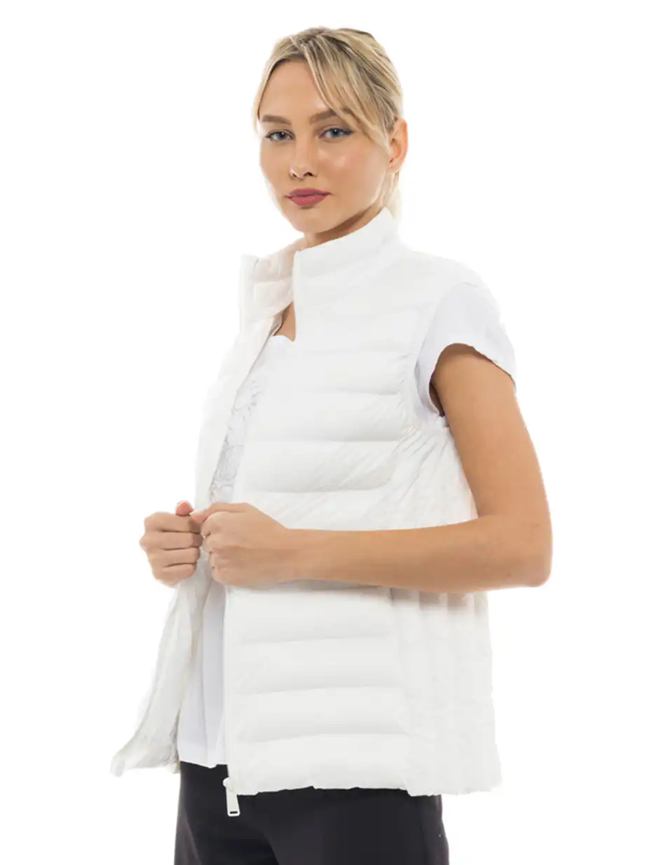 Biston fashion γυναικείο ultra light γιλέκο 47-102-002C WHITE