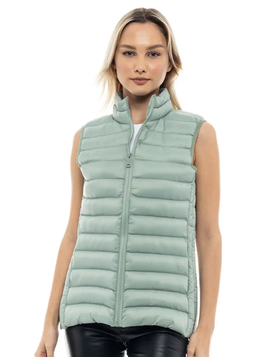 Biston fashion γυναικείο ultra light γιλέκο 47-102-002C MINT