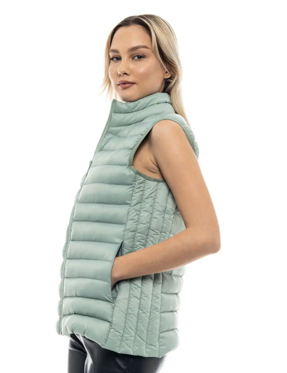 Biston fashion γυναικείο ultra light γιλέκο 47-102-002C MINT
