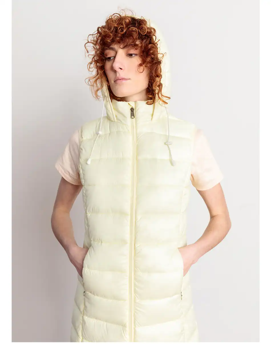 Splendid fashion γυναικείο ultra light γιλέκο 47-102-003 YELLOW