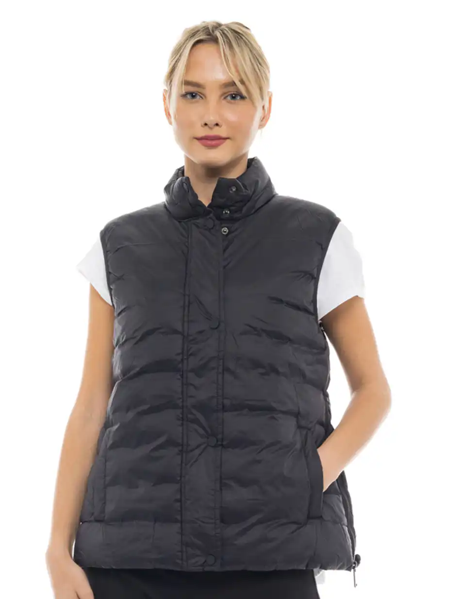 Biston fashion γυναικείο ultra light γιλέκο 47-102-004 BLACK