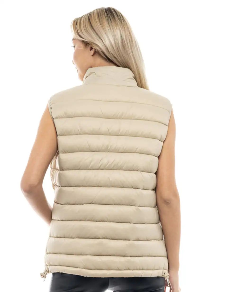 Biston fashion γυναικείο ultra light γιλέκο 47-102-004 LT BEIGE