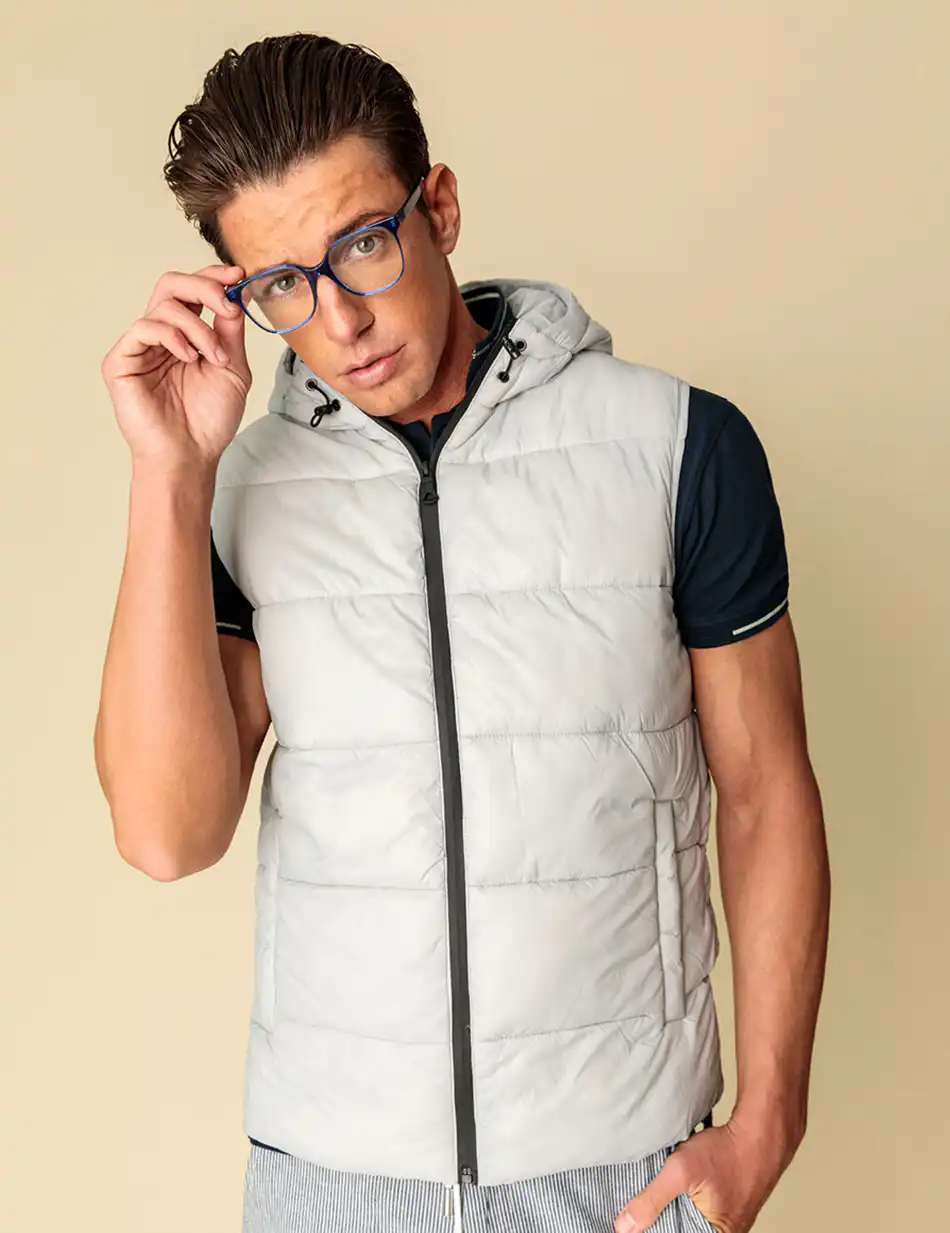 Biston fashion ανδρικό ultra light γιλέκο 47-202-002 LT GREY
