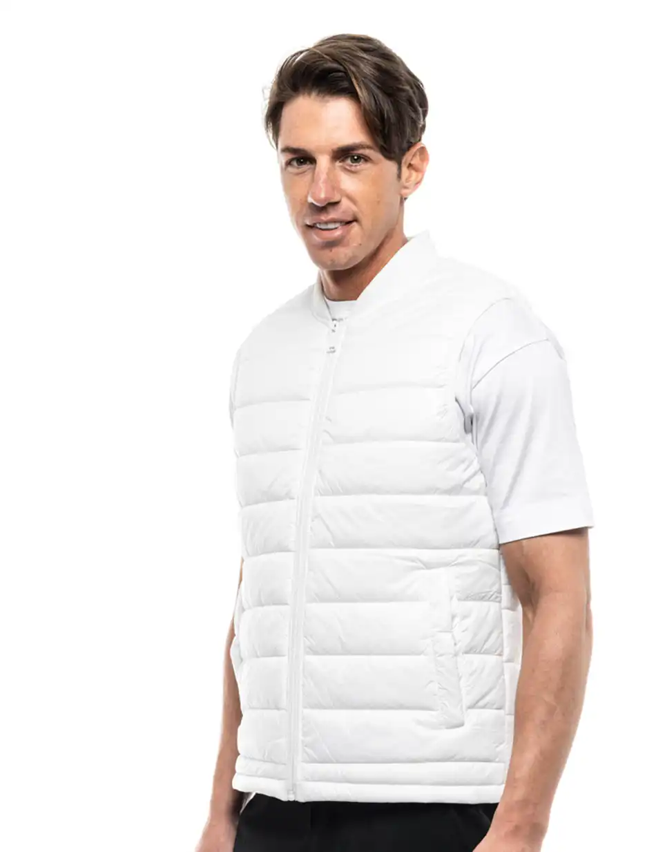 Splendid fashion ανδρικό ultra light γιλέκο 47-202-003 WHITE
