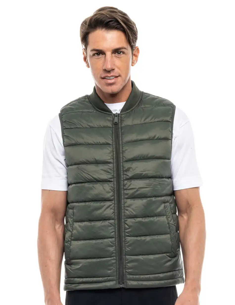 Splendid fashion ανδρικό ultra light γιλέκο 47-202-003 GREEN