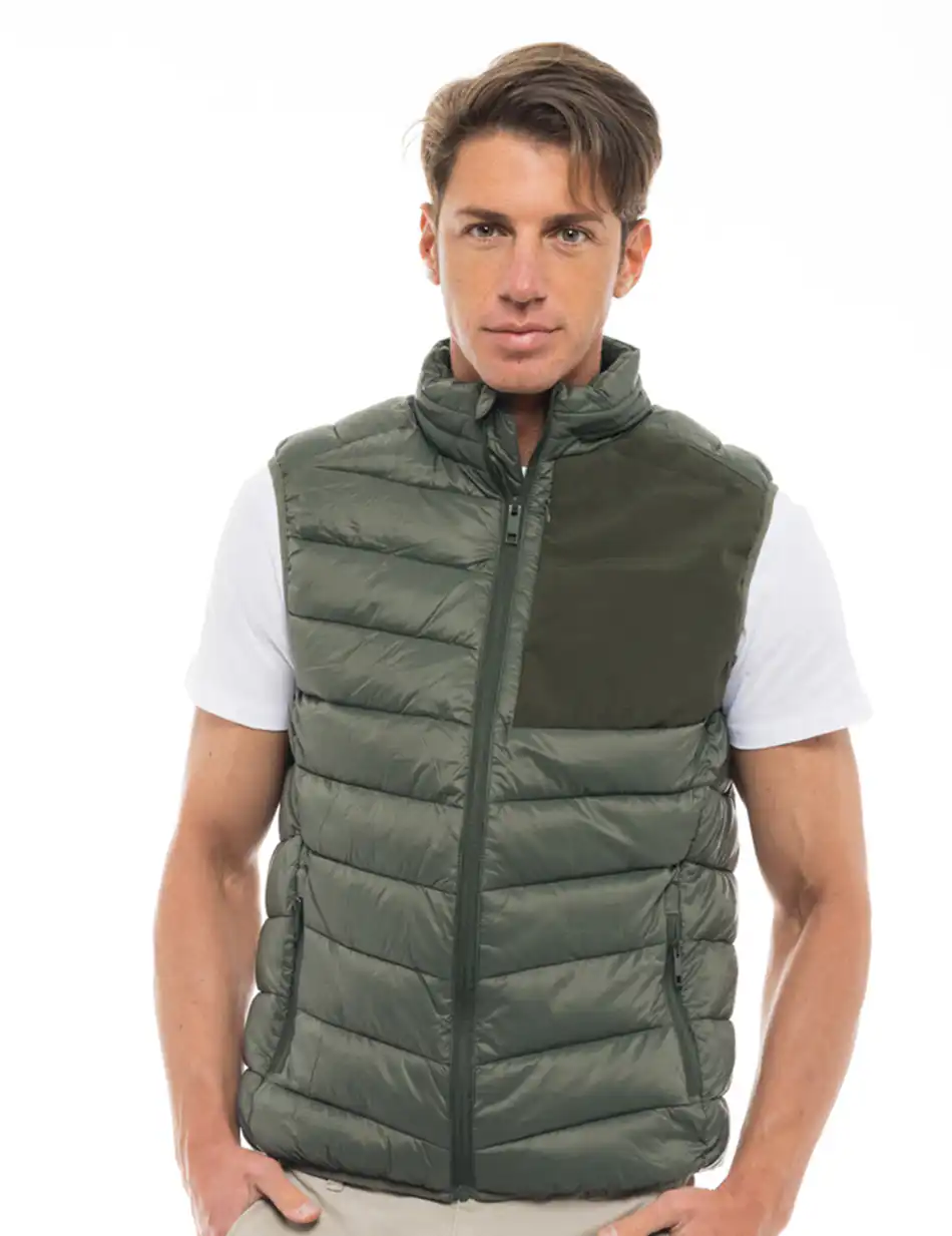 Splendid fashion ανδρικό ultra light γιλέκο 47-202-004 GREEN