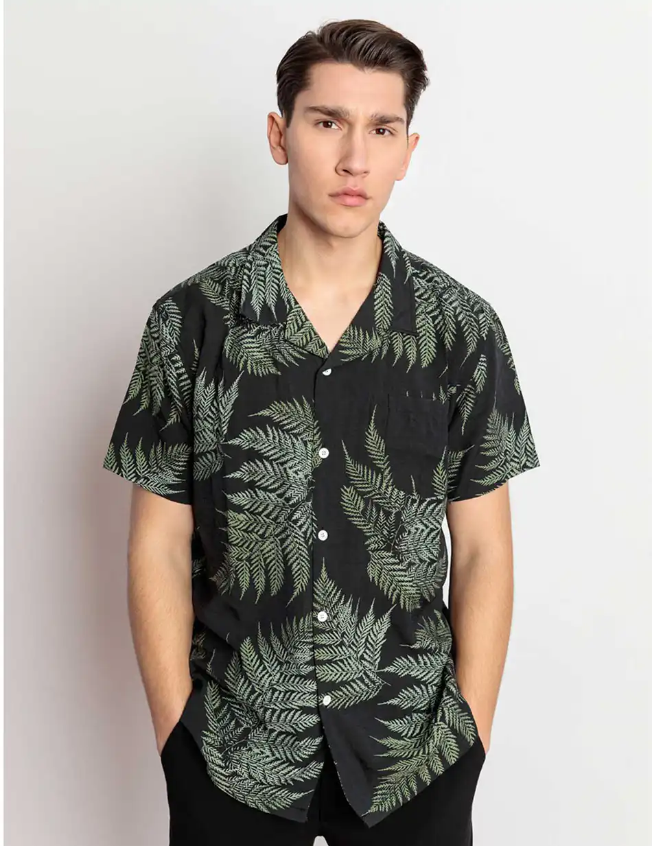 Splendid fashion ανδρικό πουκάμισο 47-203-004 BLACK