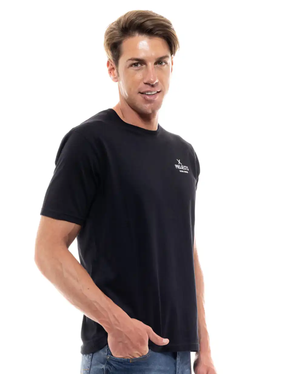 Biston fashion ανδρικό t-shirt 47-206-001 BLACK