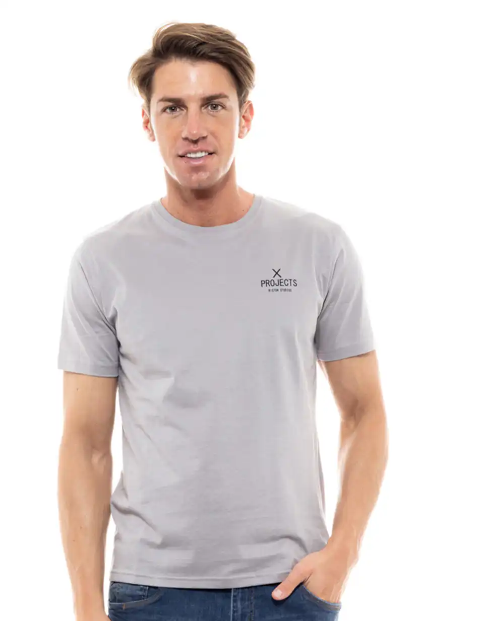 Biston fashion ανδρικό t-shirt 47-206-001 LT GREY