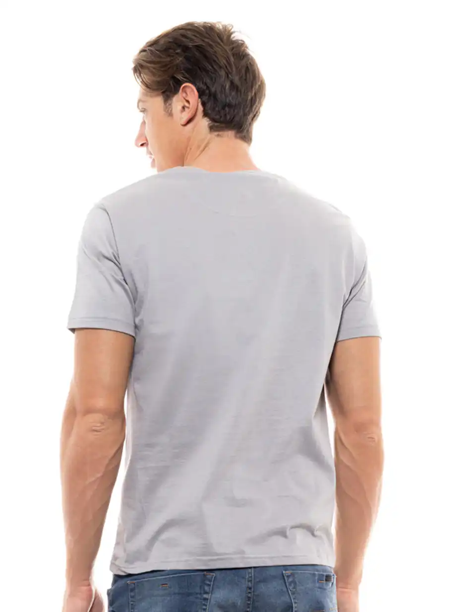 Biston fashion ανδρικό t-shirt 47-206-001 LT GREY
