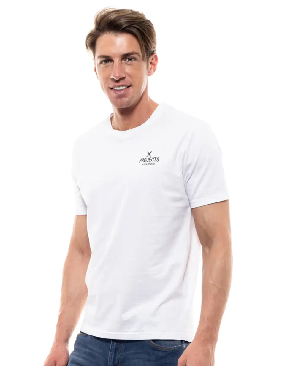 Biston fashion ανδρικό t-shirt 47-206-001 WHITE