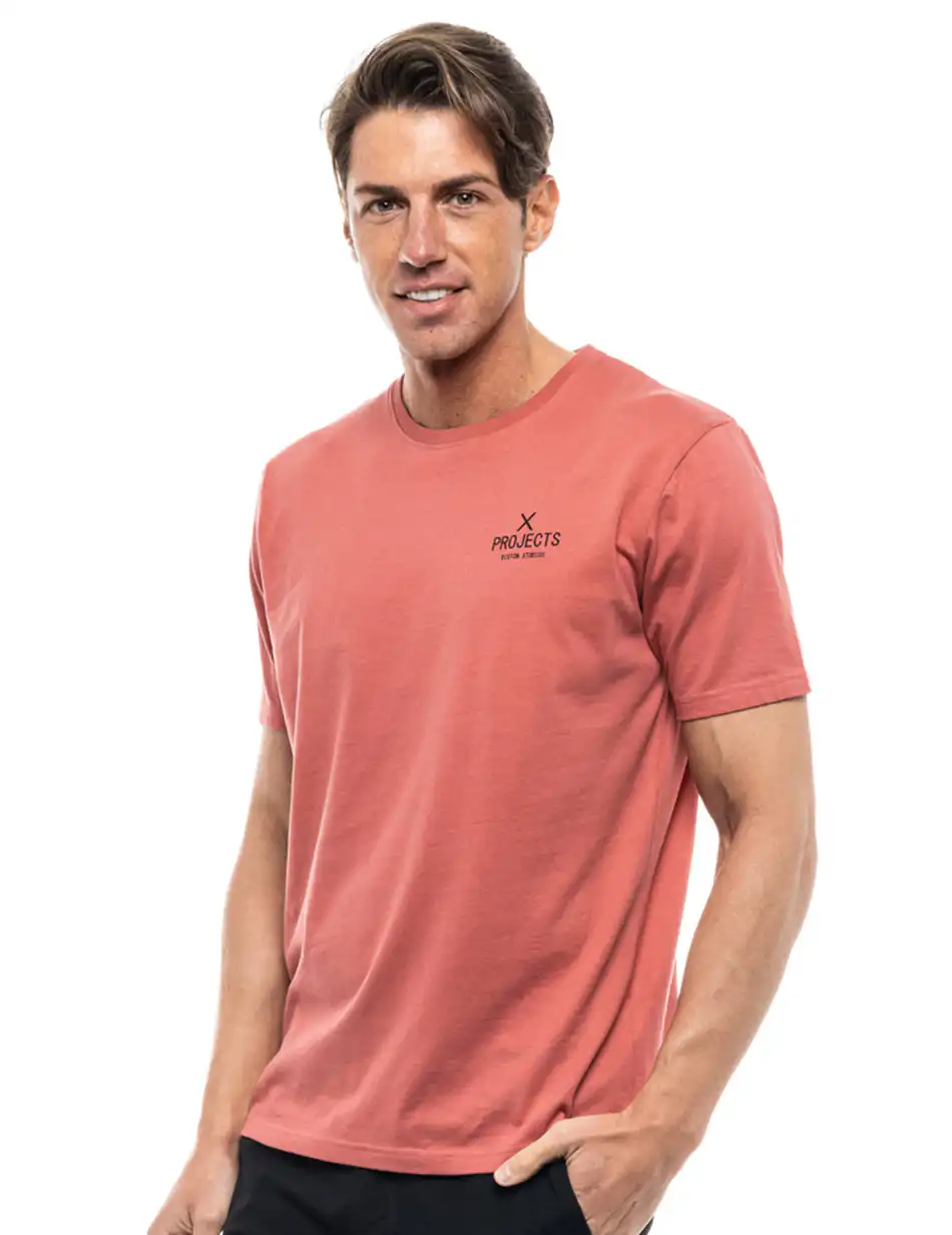Biston fashion ανδρικό t-shirt 47-206-001 RUSTY RED