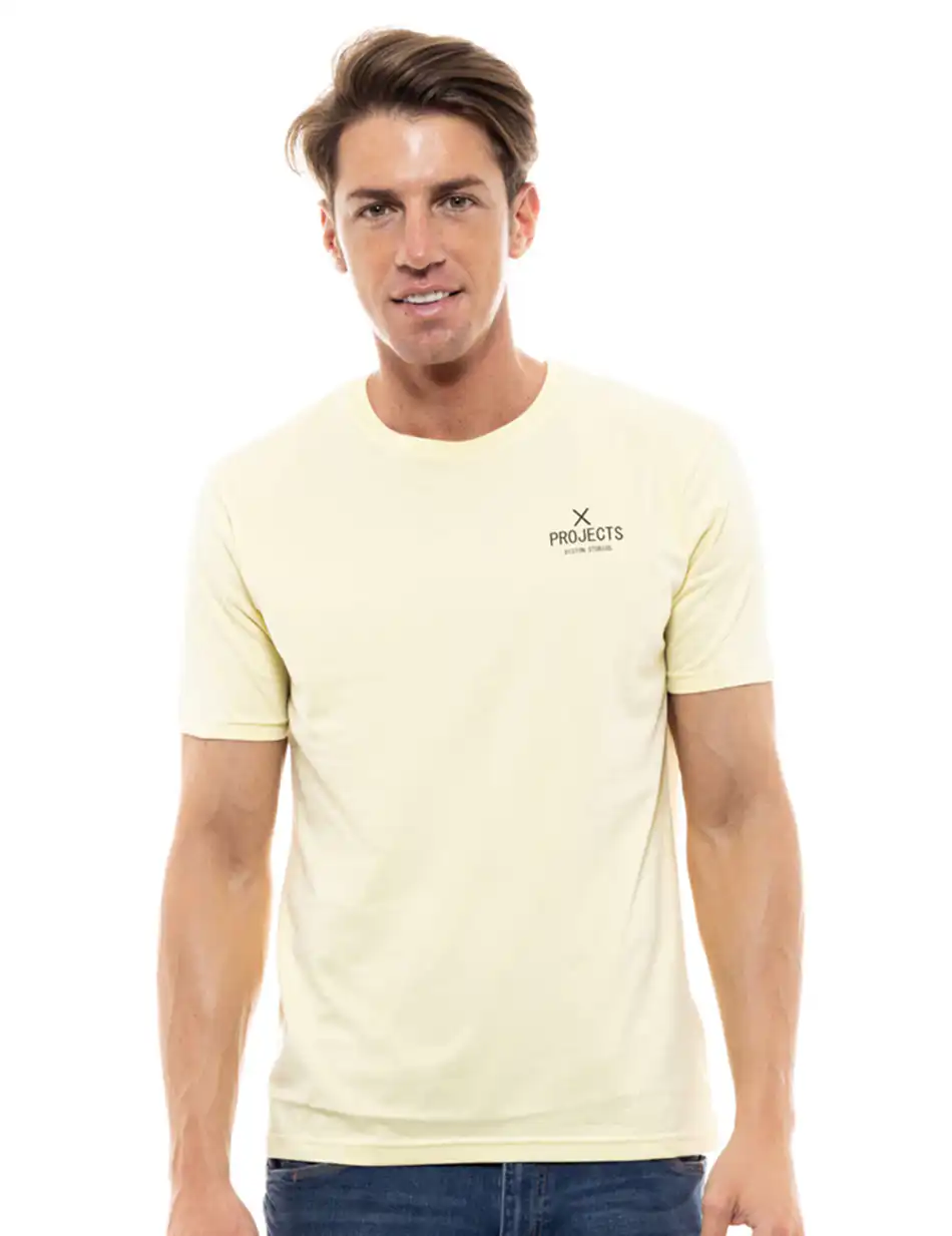 Biston fashion ανδρικό t-shirt 47-206-001 YELLOW