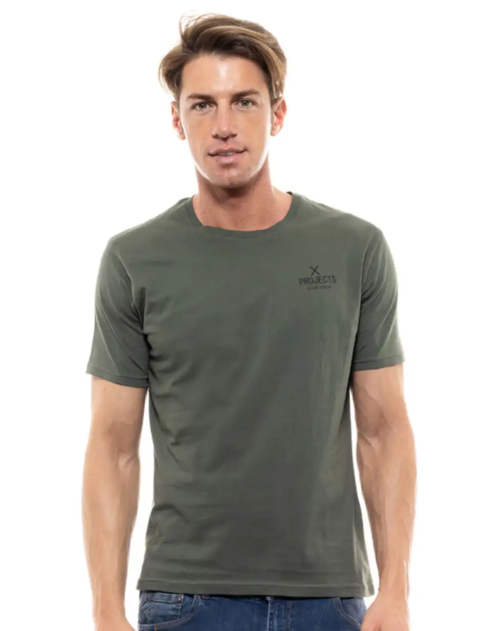 Biston fashion ανδρικό t-shirt 47-206-001 KHAKI