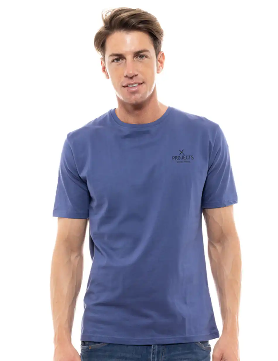 Biston fashion ανδρικό t-shirt 47-206-001 INDIGO