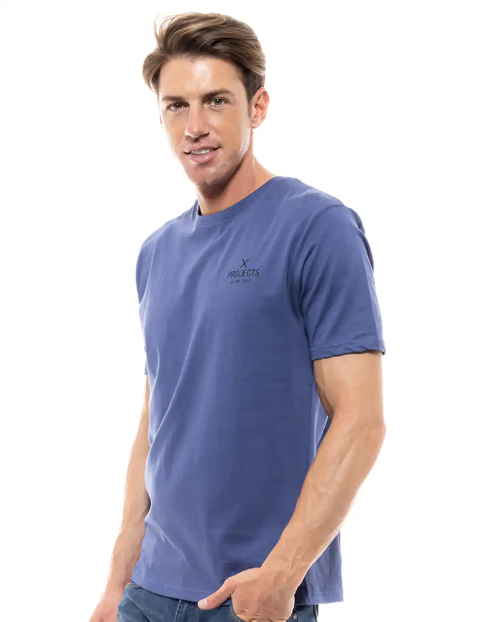 Biston fashion ανδρικό t-shirt 47-206-001 INDIGO