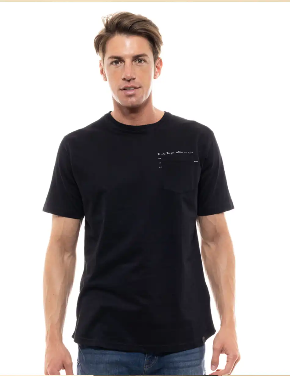 Biston fashion ανδρικό t-shirt 47-206-002 BLACK