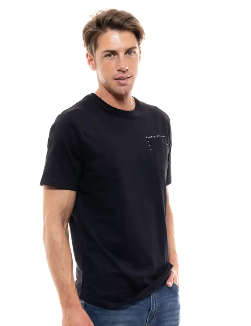 Biston fashion ανδρικό t-shirt 47-206-002 BLACK