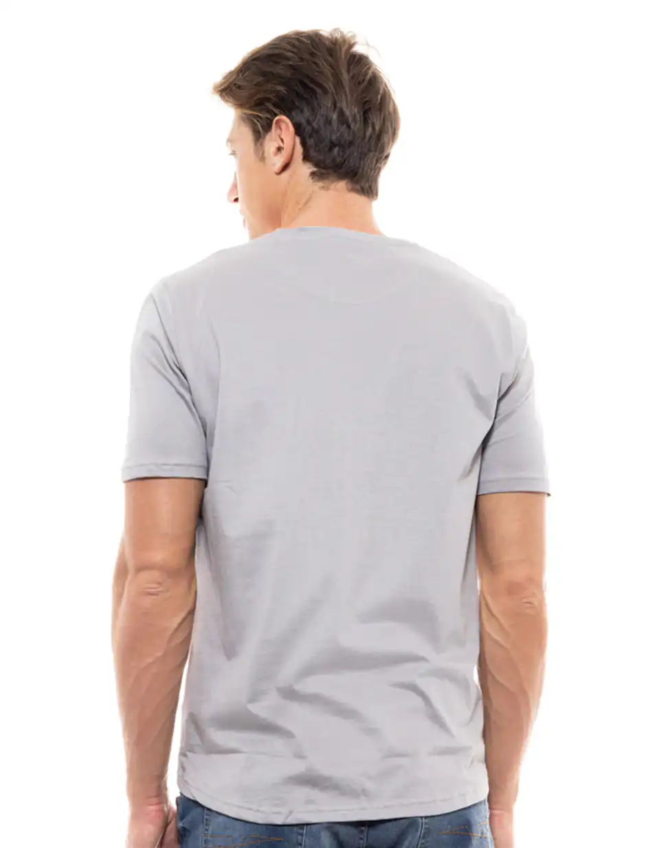 Biston fashion ανδρικό t-shirt 47-206-002 LT GREY