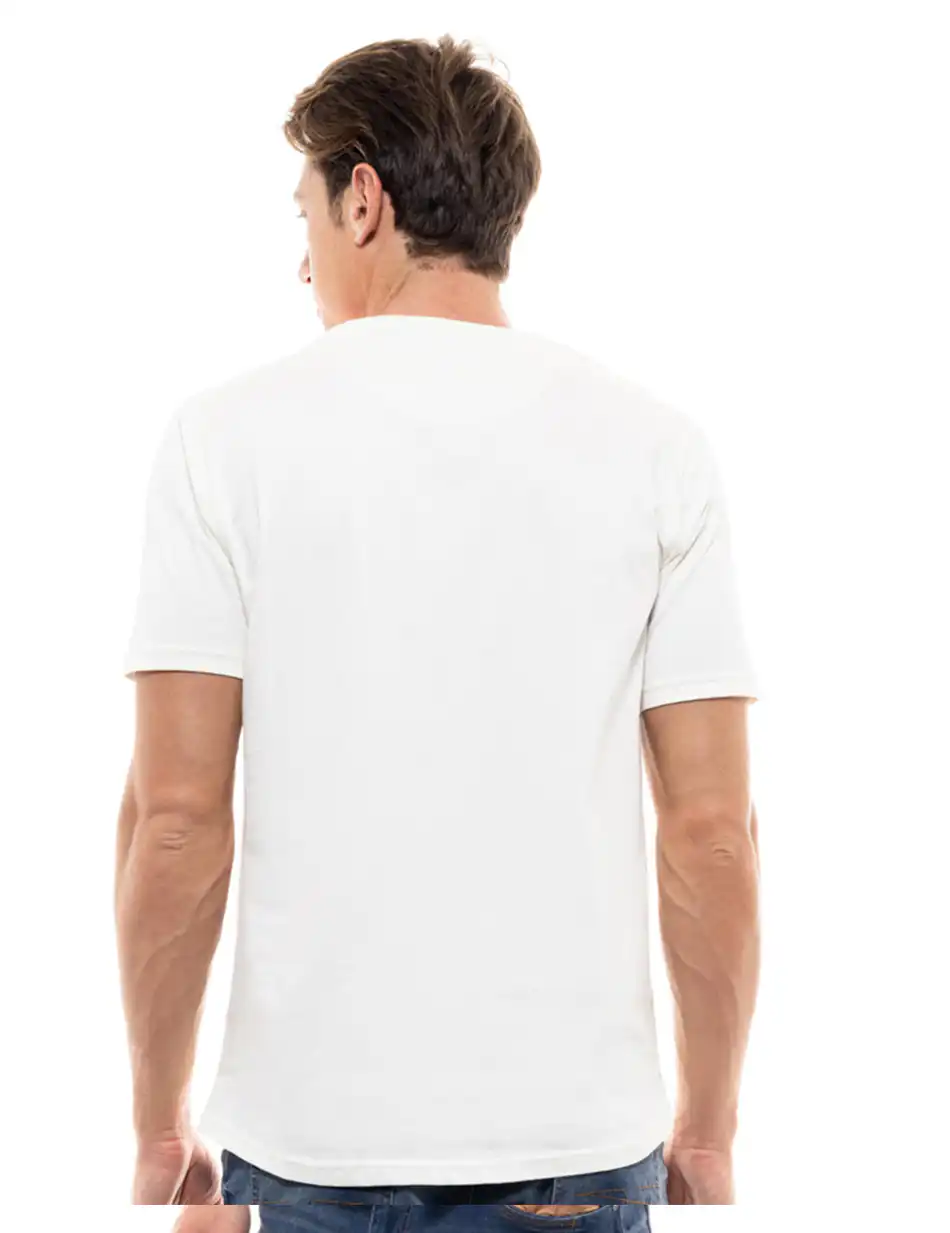 Biston fashion ανδρικό t-shirt 47-206-002 OFF WHITE