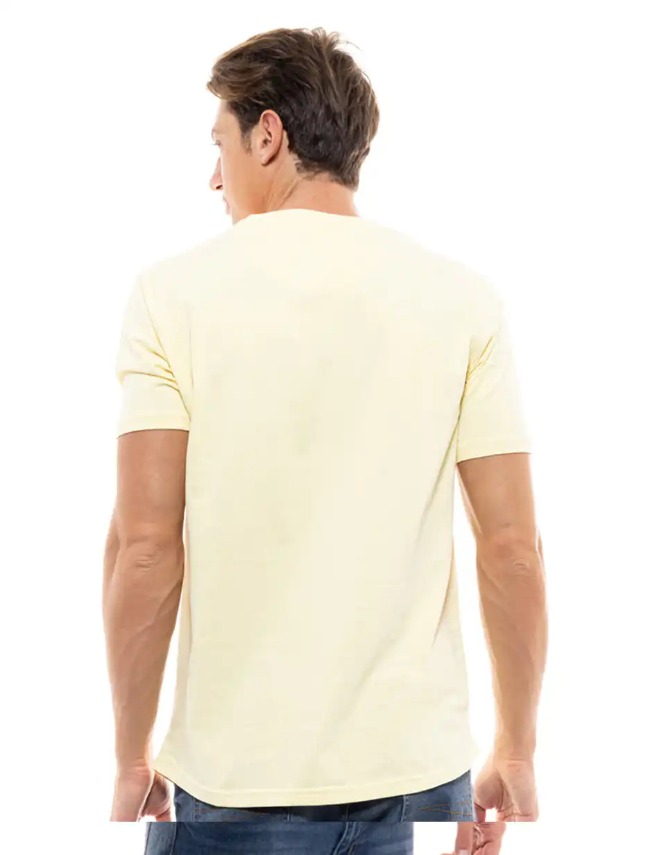 Biston fashion ανδρικό t-shirt 47-206-002 YELLOW