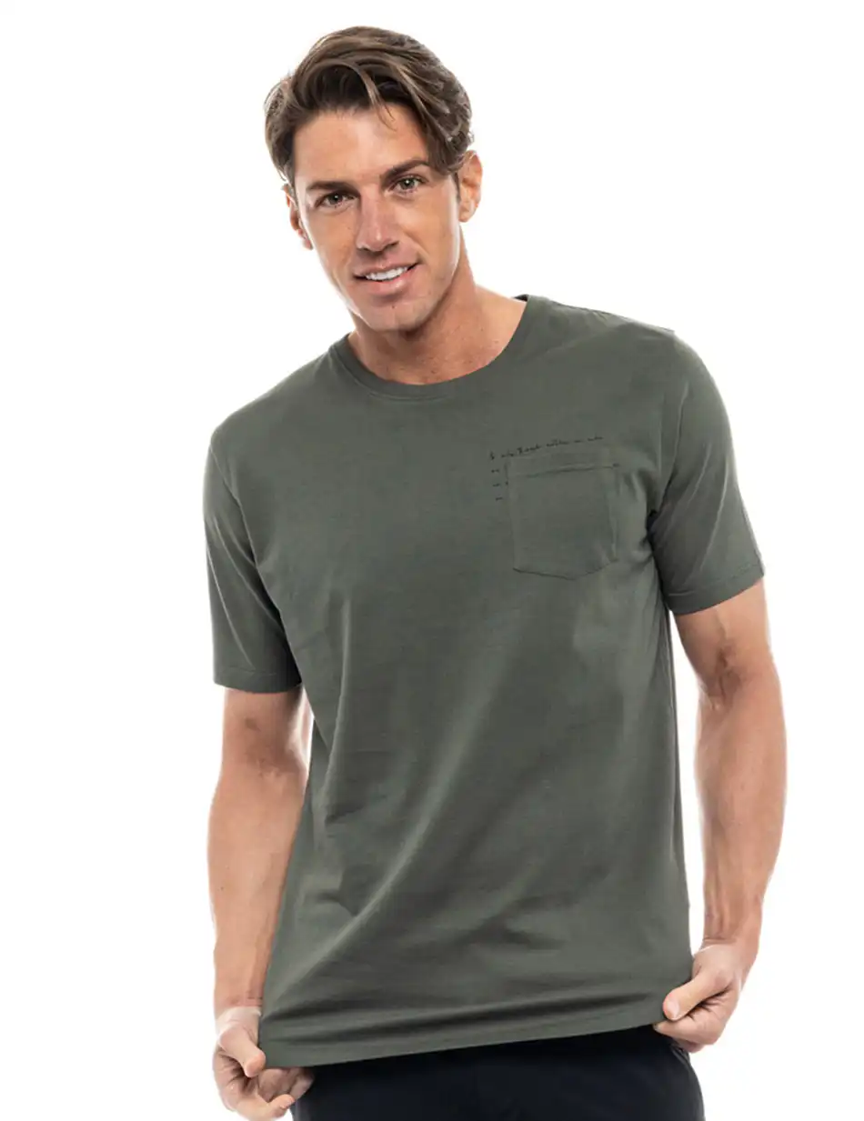 Biston fashion ανδρικό t-shirt 47-206-002 KHAKI