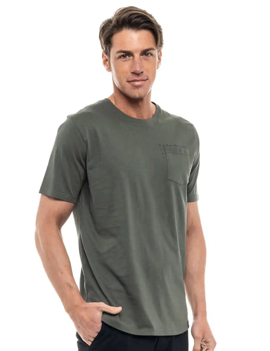 Biston fashion ανδρικό t-shirt 47-206-002 KHAKI