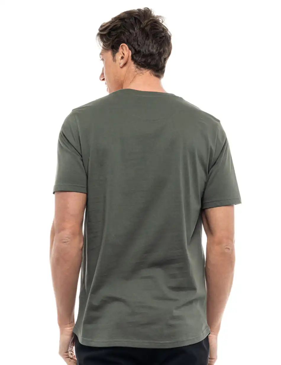 Biston fashion ανδρικό t-shirt 47-206-002 KHAKI