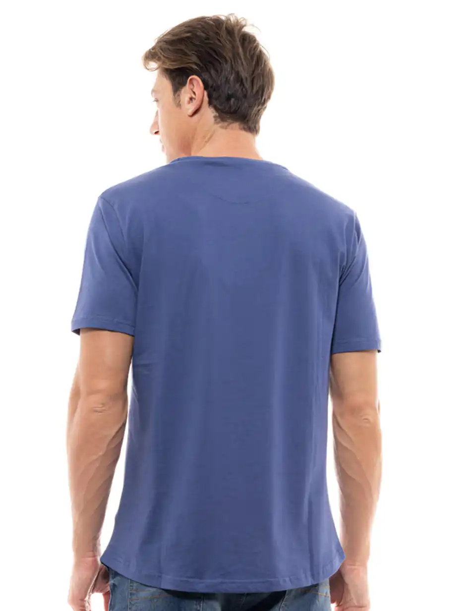 Biston fashion ανδρικό t-shirt 47-206-002 INDIGO