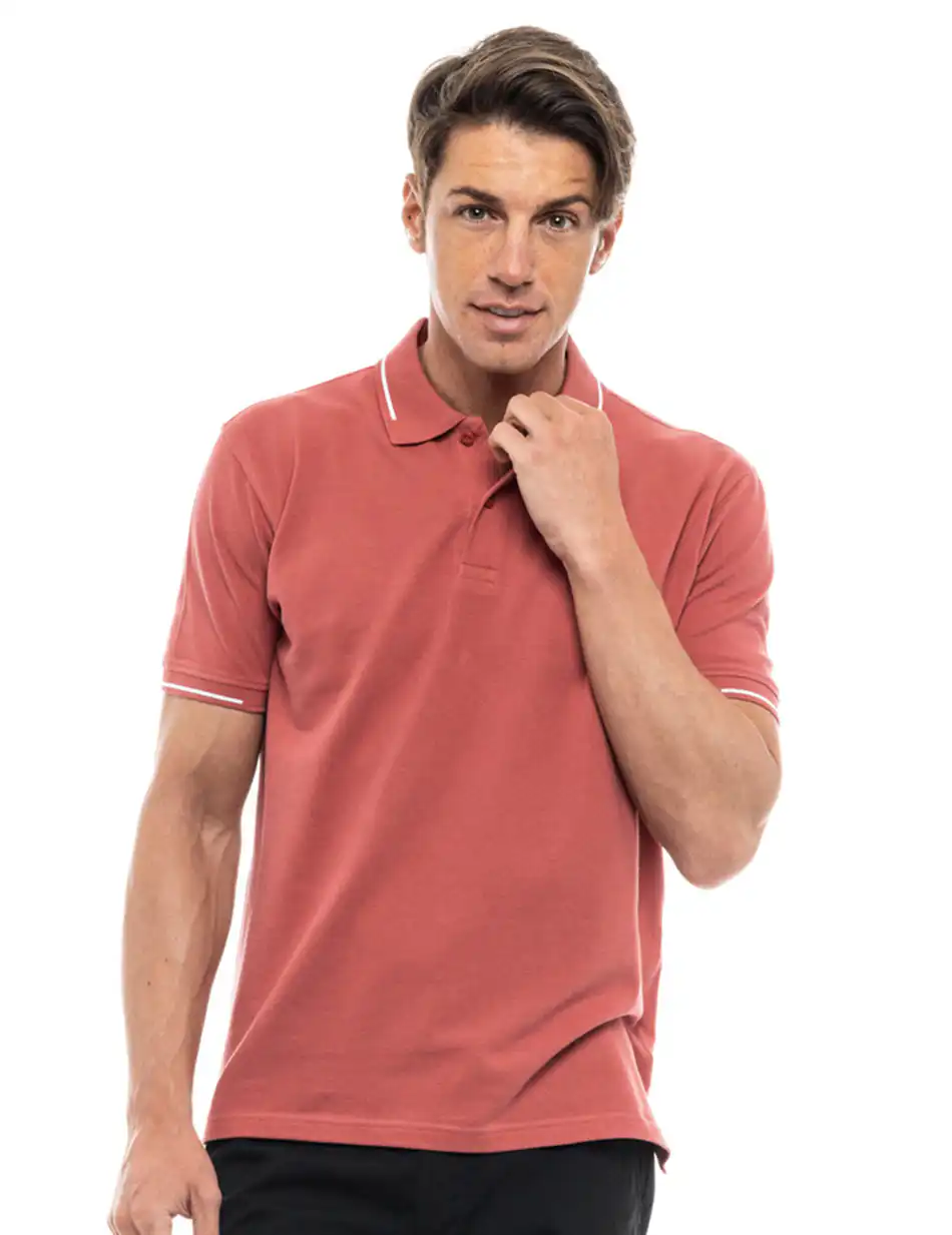 Splendid fashion ανδρικό polo shirt 47-206-005 RUSTY RED