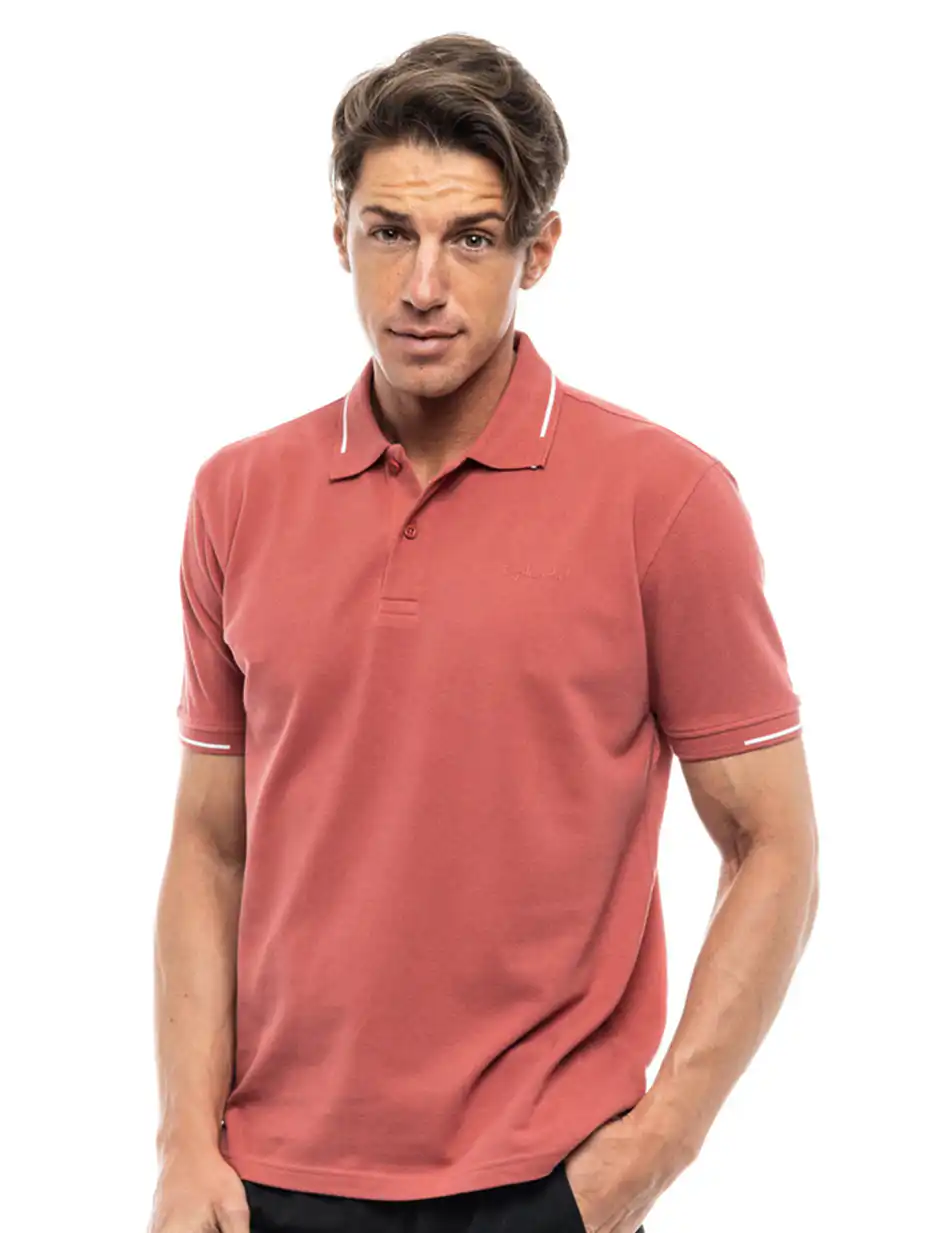 Splendid fashion ανδρικό polo shirt 47-206-005 RUSTY RED