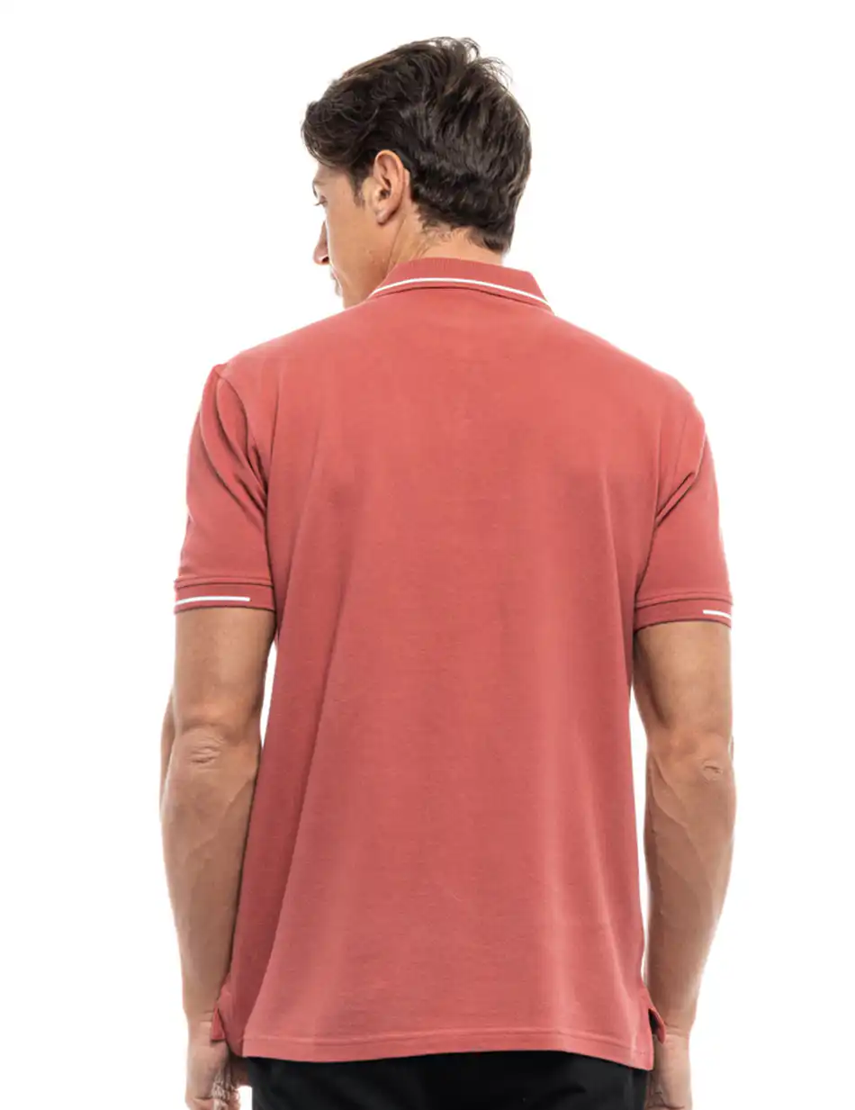Splendid fashion ανδρικό polo shirt 47-206-005 RUSTY RED