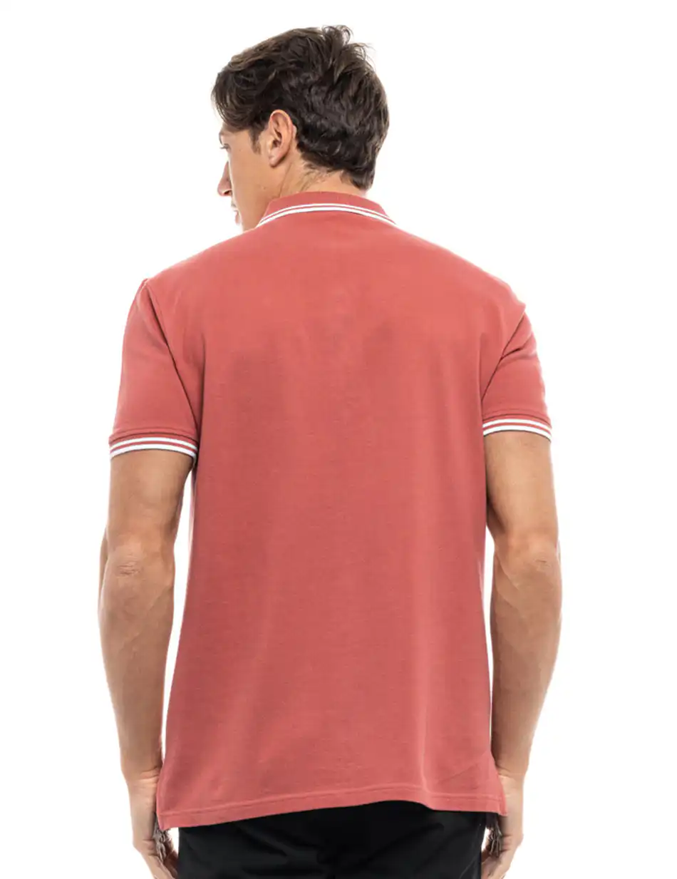 Splendid fashion ανδρικό polo shirt 47-206-006 RUSTY RED