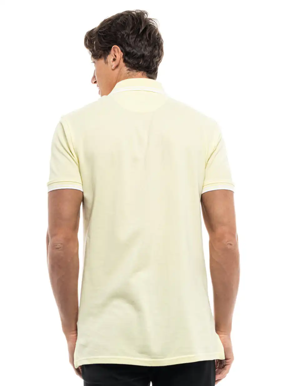 Splendid fashion ανδρικό polo shirt 47-206-006 YELLOW