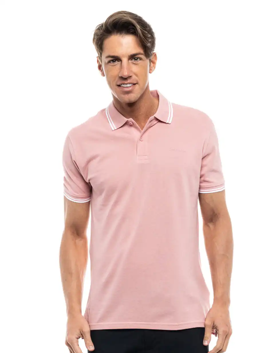 Splendid fashion ανδρικό polo shirt 47-206-006 PINK