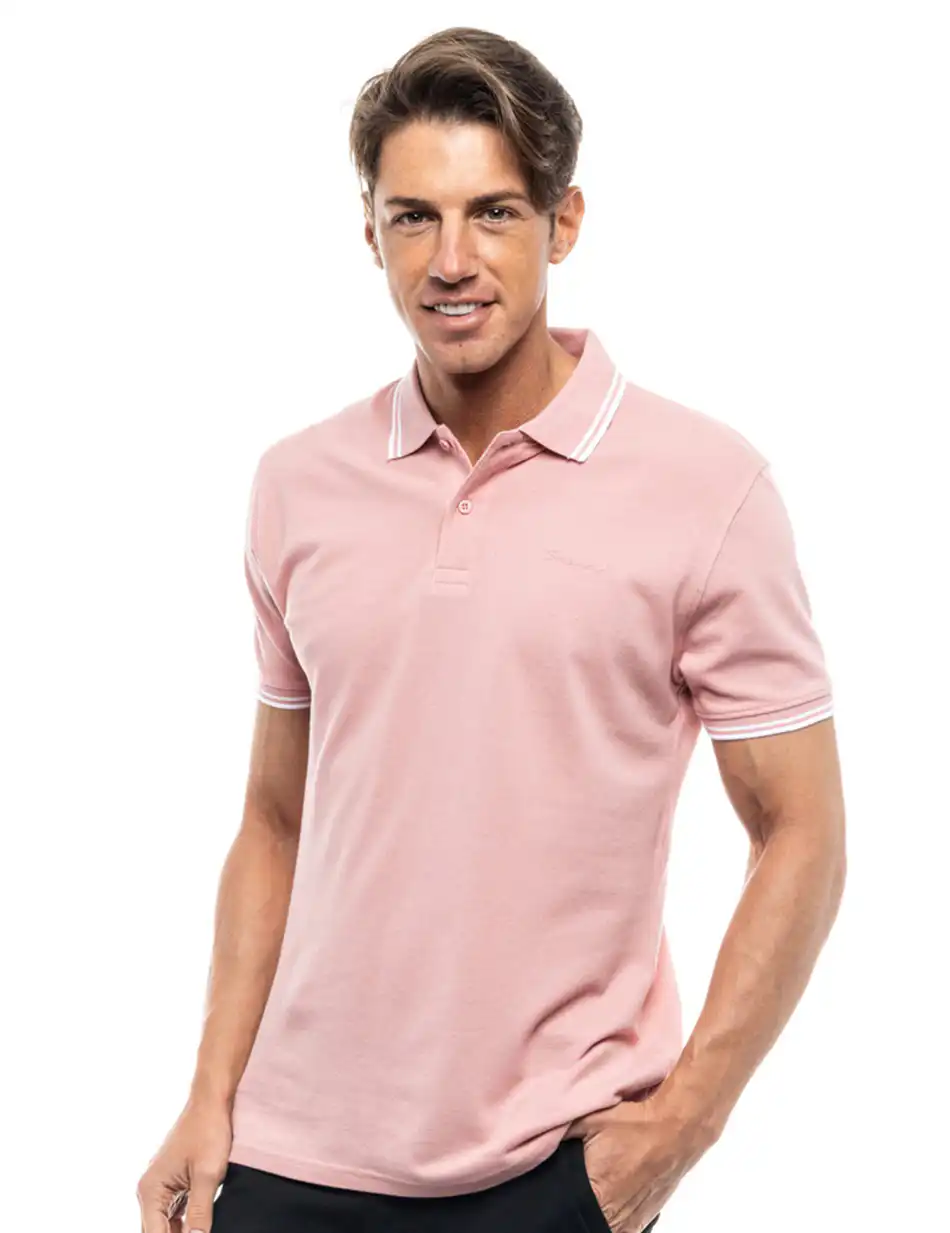 Splendid fashion ανδρικό polo shirt 47-206-006 PINK