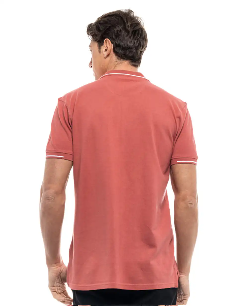 Biston fashion ανδρικό polo shirt 47-206-009 RUSTY RED
