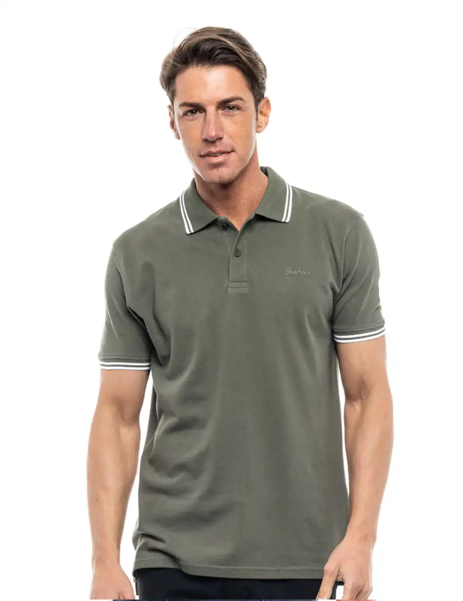 Biston fashion ανδρικό polo shirt 47-206-010 KHAKI