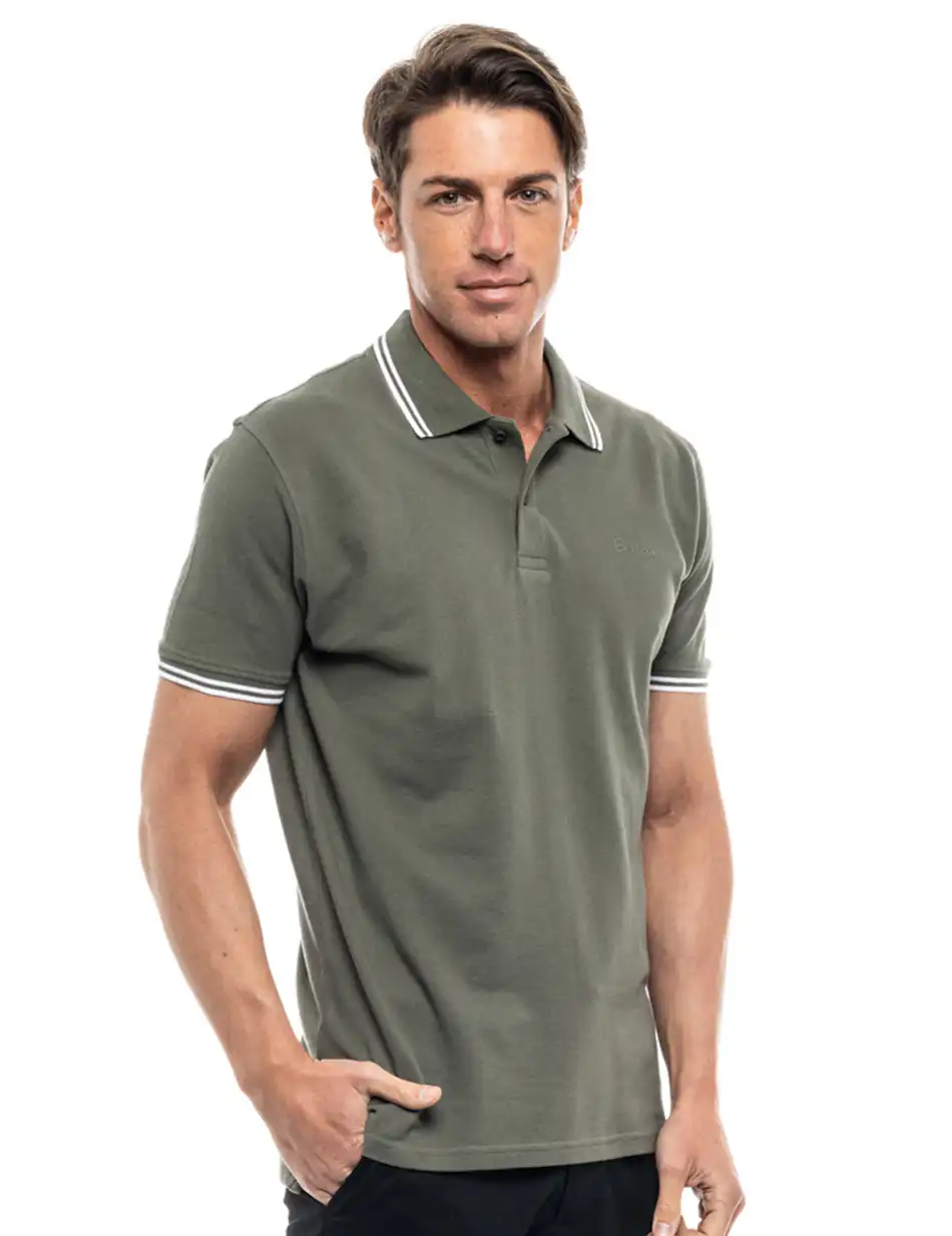 Biston fashion ανδρικό polo shirt 47-206-010 KHAKI