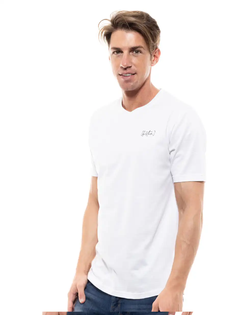 Biston fashion ανδρικό t-shirt 47-206-013 WHITE