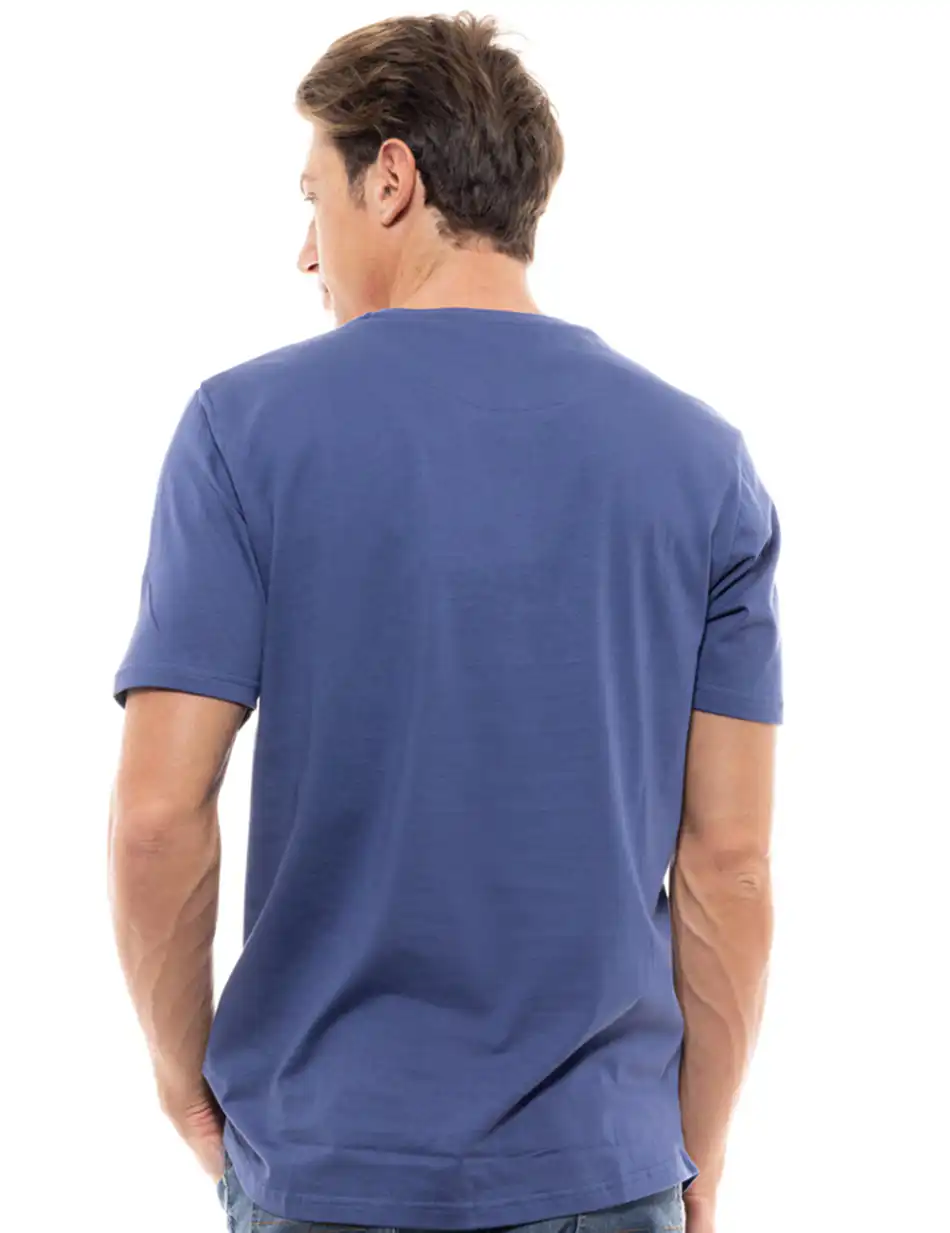 Biston fashion ανδρικό t-shirt 47-206-022 INDIGO