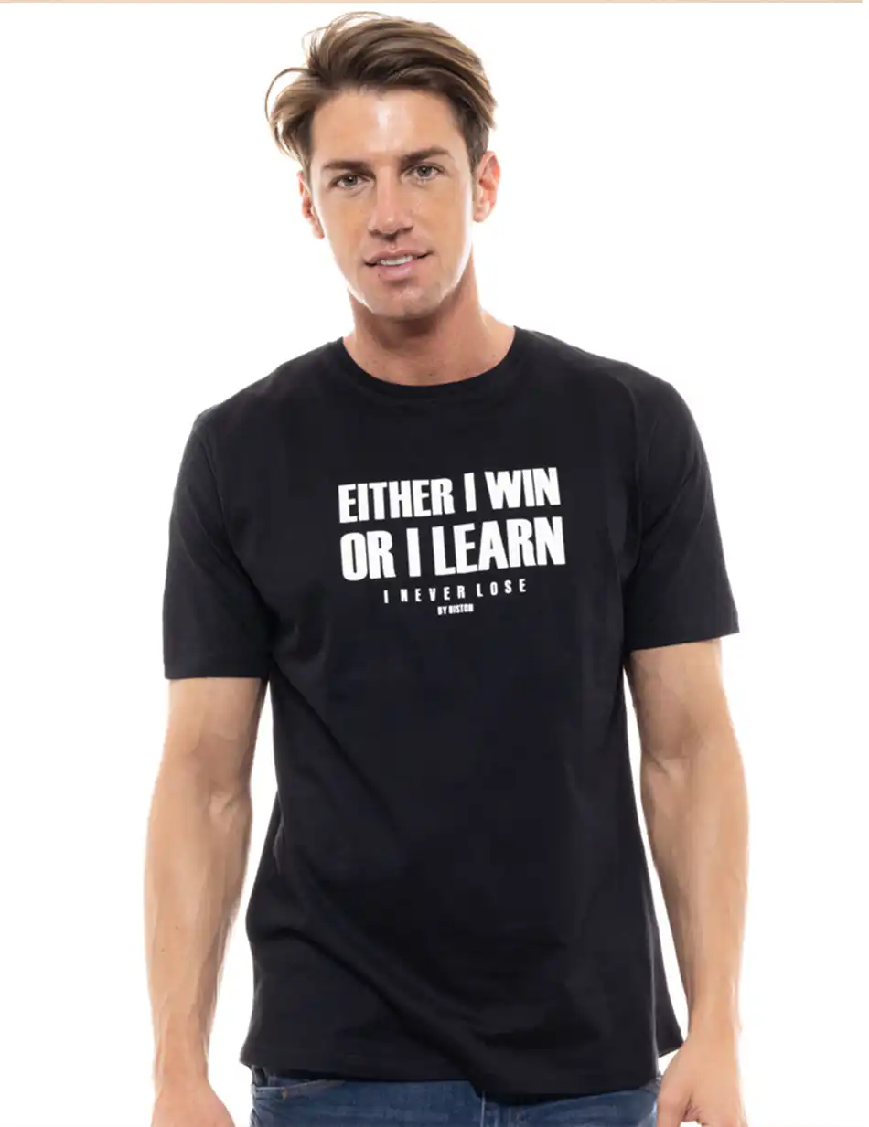 Biston fashion ανδρικό t-shirt 47-206-024 BLACK