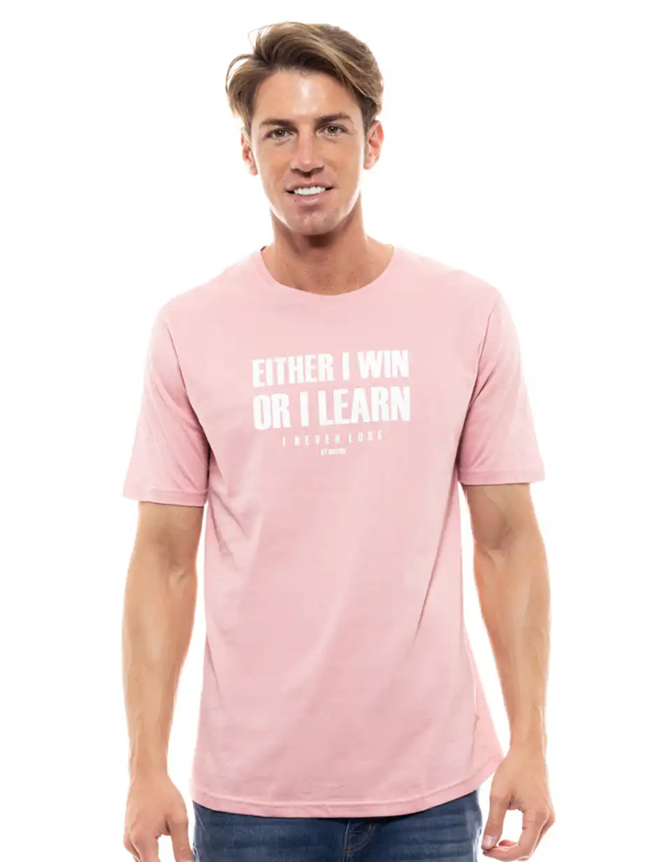 Biston fashion ανδρικό t-shirt 47-206-024 PINK