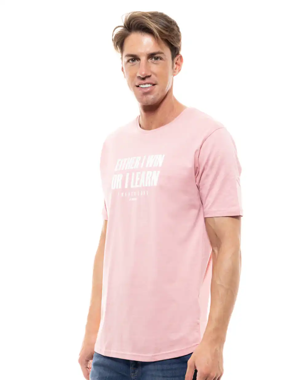Biston fashion ανδρικό t-shirt 47-206-024 PINK